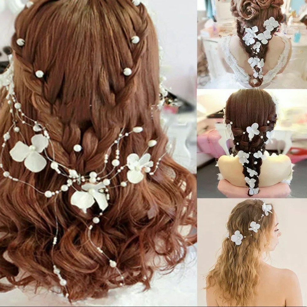 New Elegant Flower & Pearl hair accessory